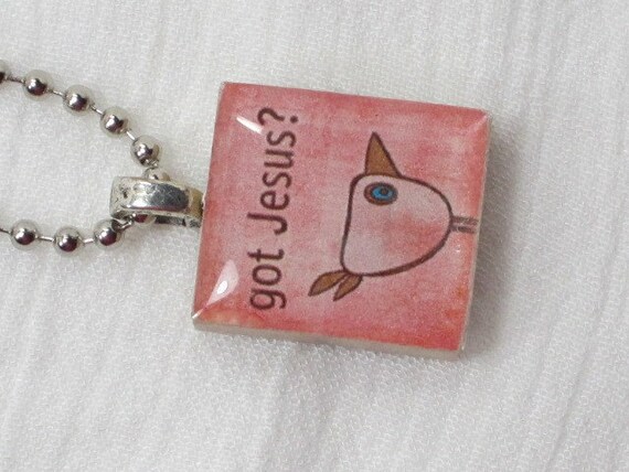Scrabble Tile Necklace - Got Jesus