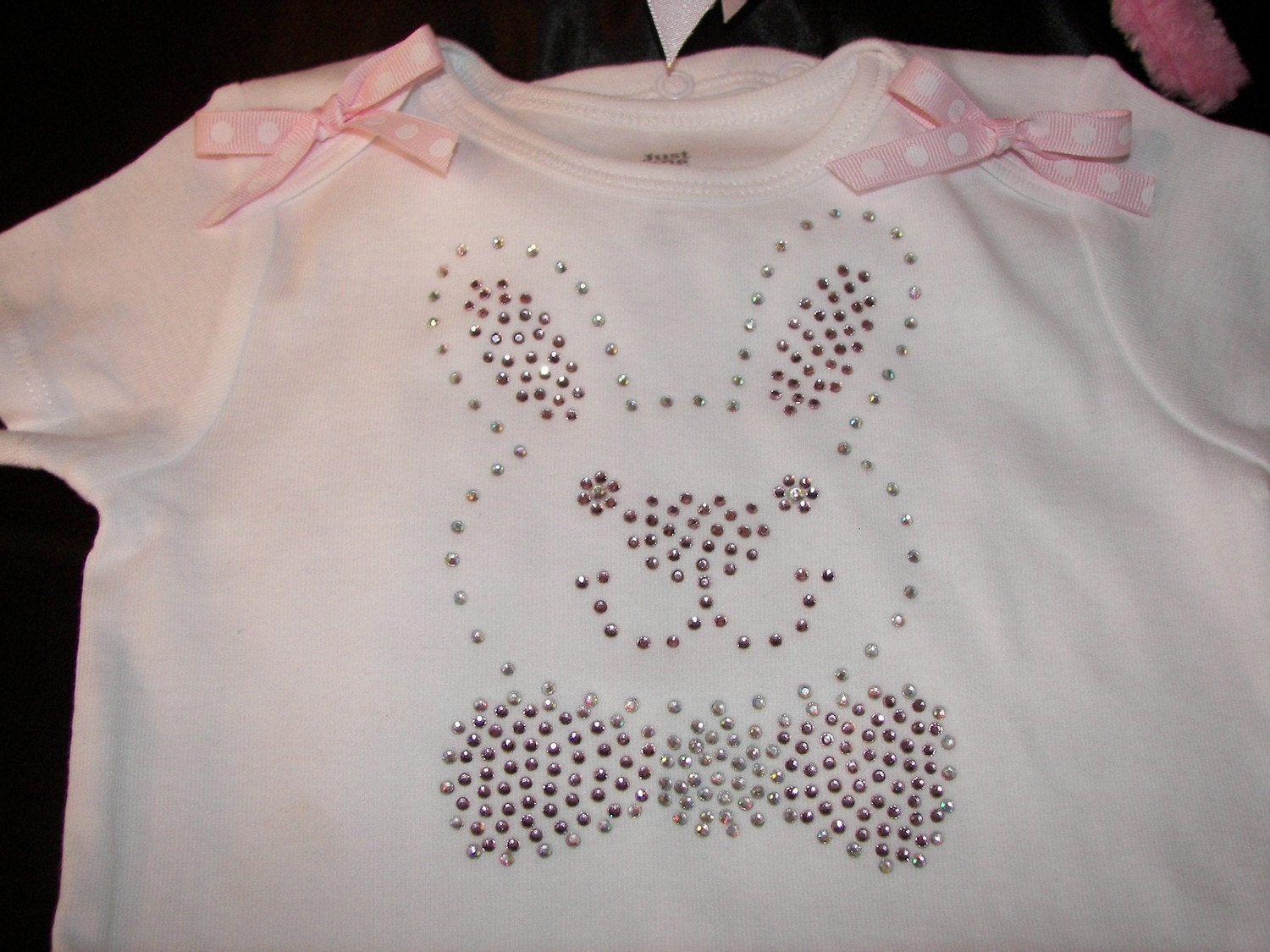 Easter Bunny Boutique Bling Tutu Set--Free Rabbit Ears-Portrait Perfect