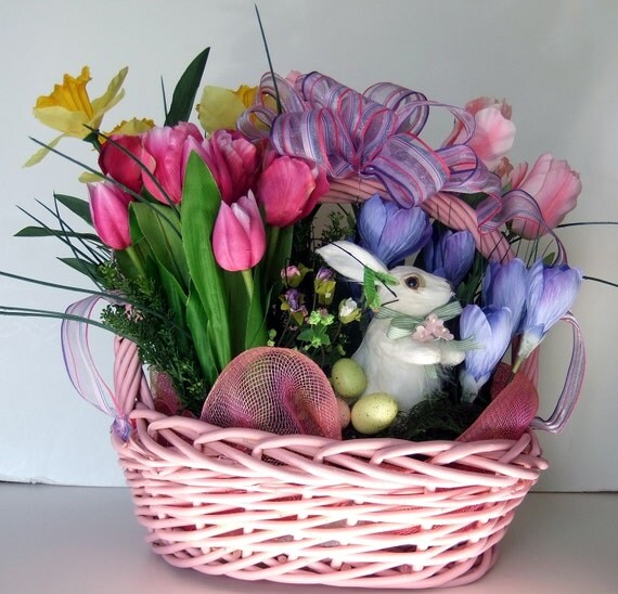 Hoppy Bunny Spring Floral Arrangement