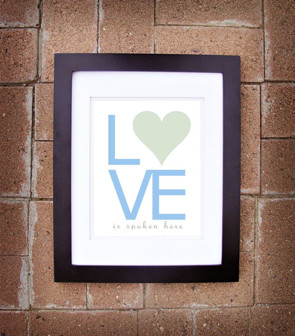 Love is Spoken Here - 8x10 Printable Art