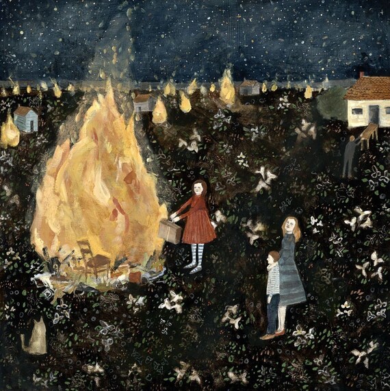 large giclee fine art print - they sacrificed everything to the stars - archival reproduction of original oil painting - this is all i know large giclee fine art print - they sacrificed everything to the stars - archival reproduction of original oil painting - this is all i know