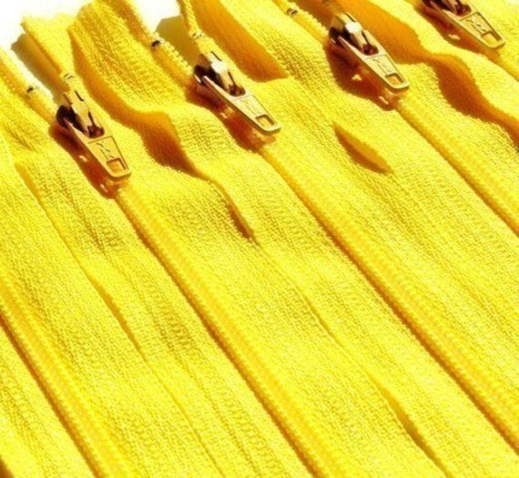 Your Choice of 10 YKK Brand 16 Inch Zippers Mix and Match cherry red orange yellow green blue gray brown cream hot pink white black purple