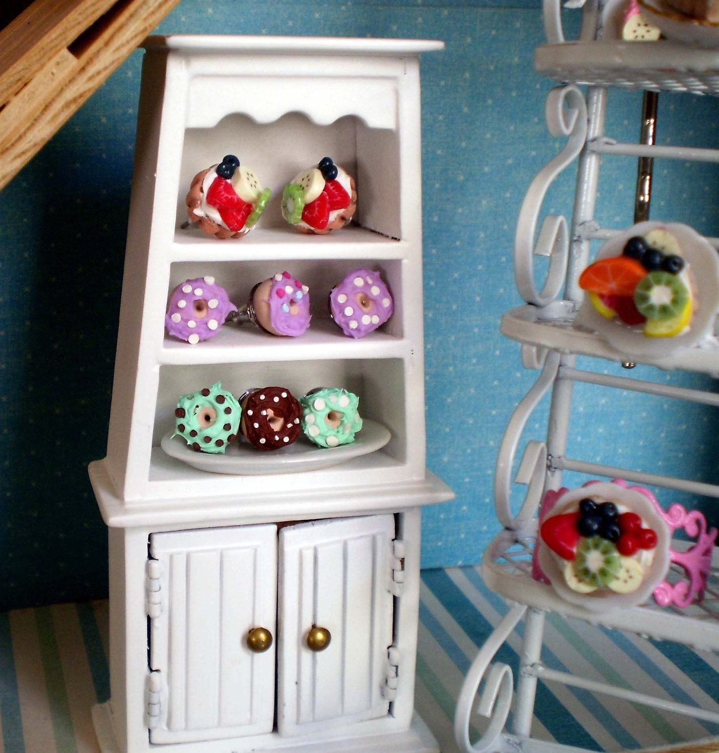 Design Your Own Mini Iced Donut Post Earrings