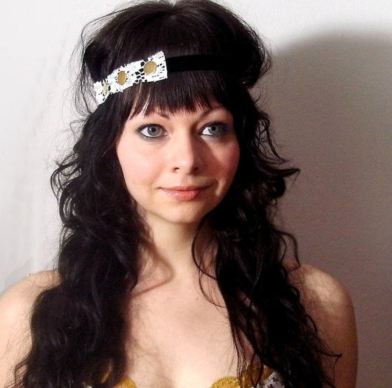 headband romantic eco friendly vintage lace