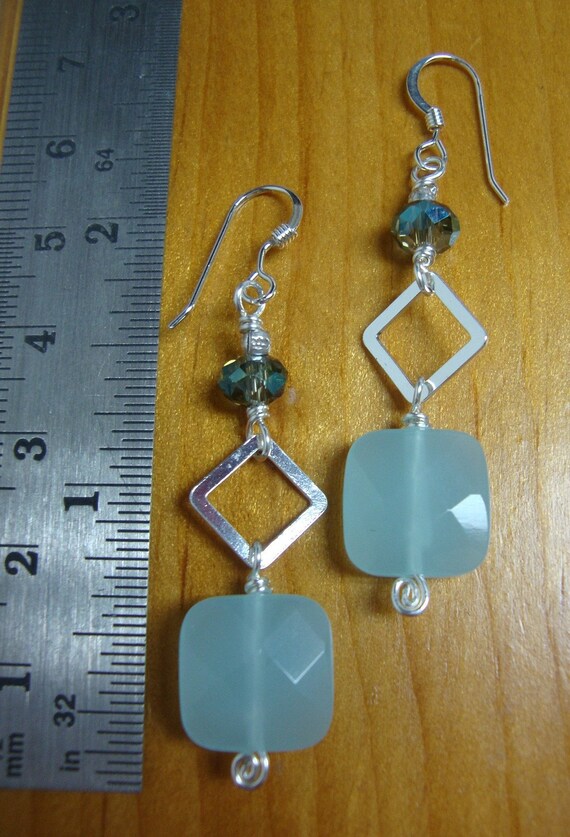 Blue Quartz Earrings Preview 3