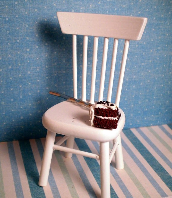 Black and White Slice of Chocolate Cake Bobby Pin