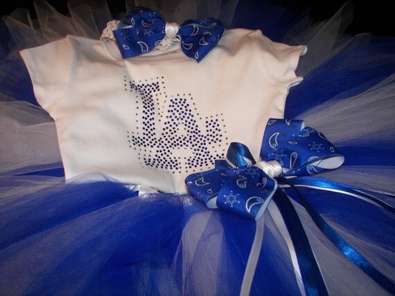 ADORABLE--Baseball  Bling Tutu Set--Support your favorite teams-- You choose colors and teams
