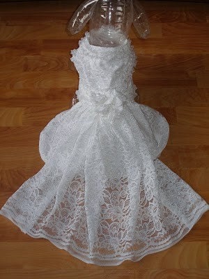 Custom Dog WEDDING dress or outfit bride groom bridesmaid prices vary by