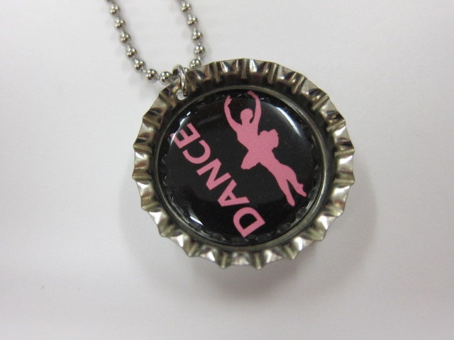 Bottlecap Necklace - DANCE - Ballerina