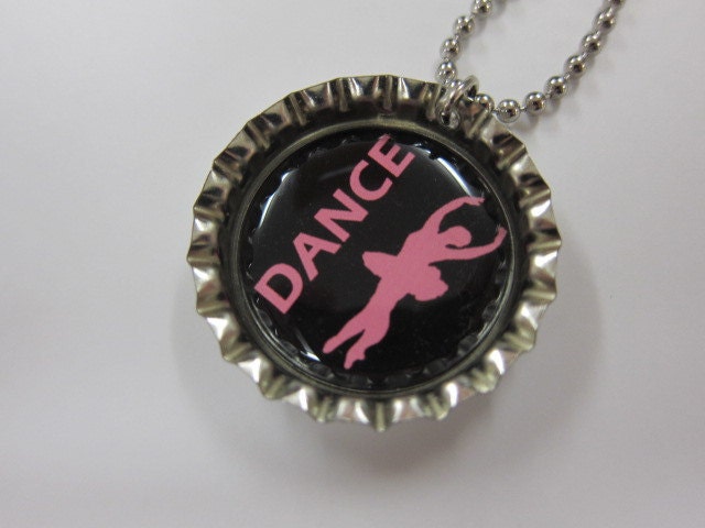 Bottlecap Necklace - DANCE - Ballerina