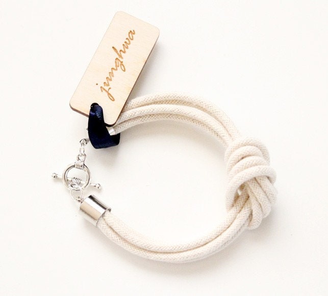 Rope Bracelet - Knot Bracelet - I Love Knots - As Seen In LuckyMag