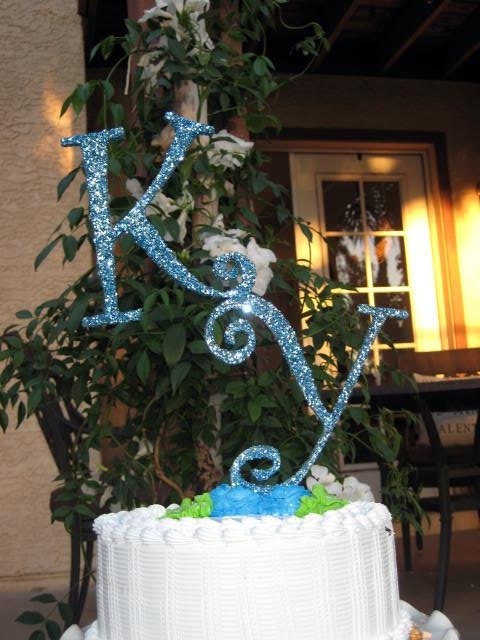 CAKE TOPPER CUSTOM Spring Wedding decor Anniversary Quinceanera Choose 