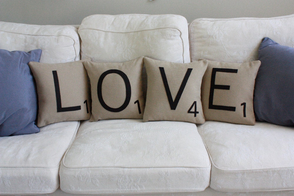 LOVE Letter Pillows - Inserts Included