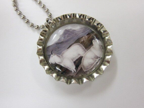 Bottlecap Necklace - Mountain Goat - Lambs