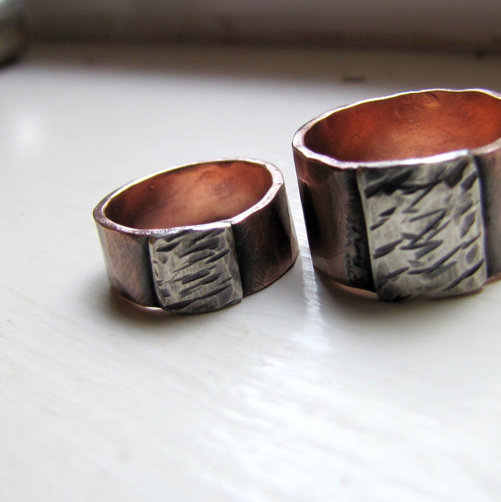 copper wedding rings for men
