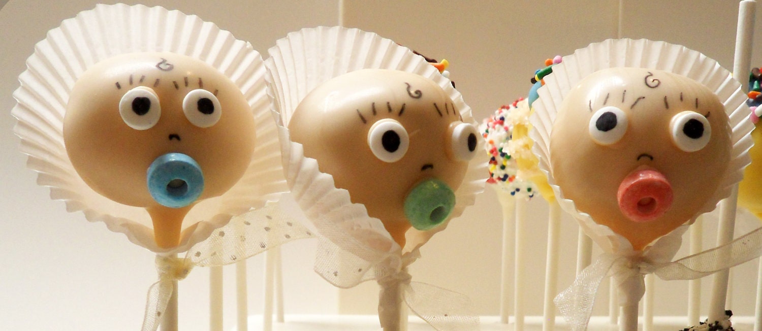 Cake Pop Baby shower custom new baby favor welcome gift