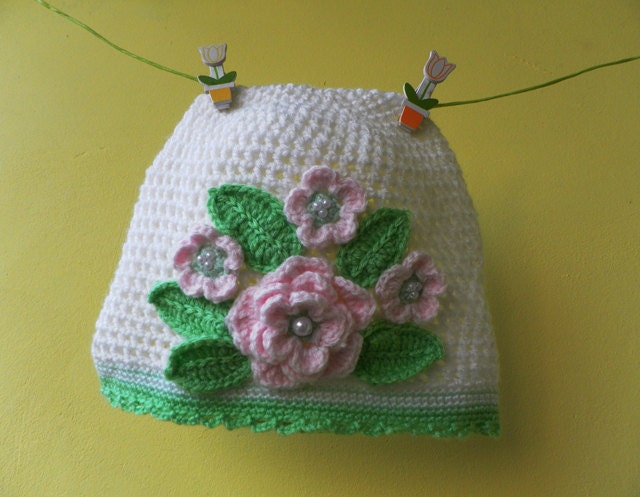 کلاه نوزاد دستباف ، 