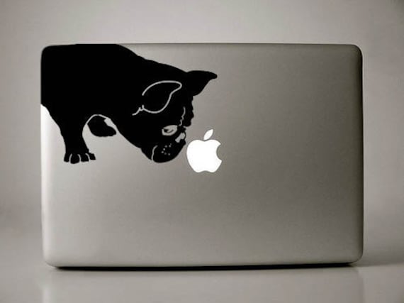 French Bulldog Sniffs Decal Macbook Apple Laptop