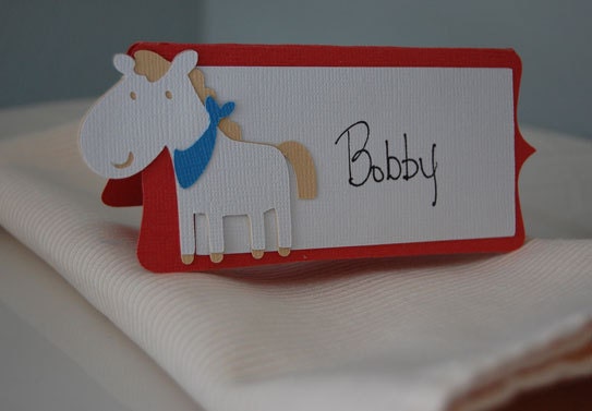 Horse Seating Cards Horse Place Cards Cowboy Theme Cowgirl Theme 