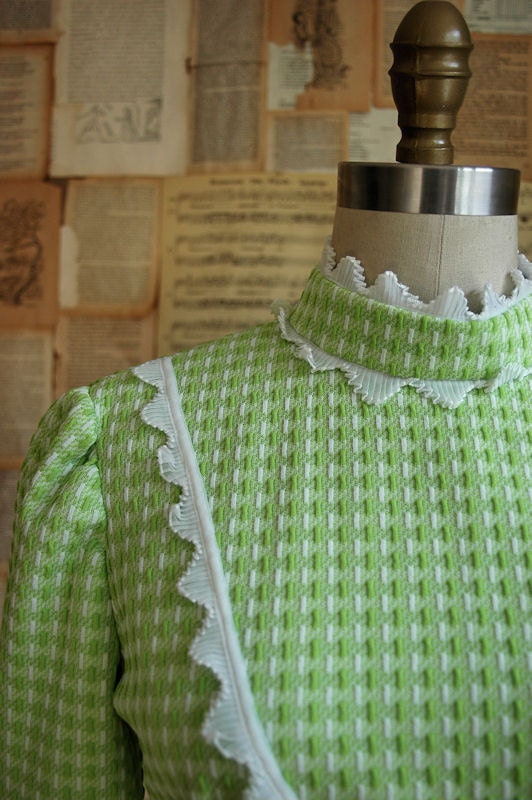 green mod dress