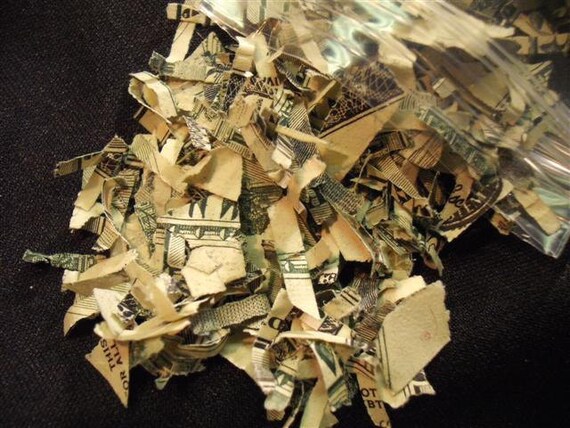 Shredded Money - Great For Packing Or Scrapbooking