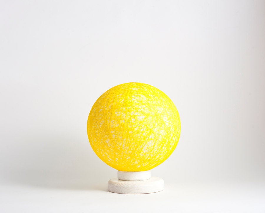 Table lamp, accent lamp, night light Little Sunshine, Contemporary design interior accent by FiligreeCreations on Etsy