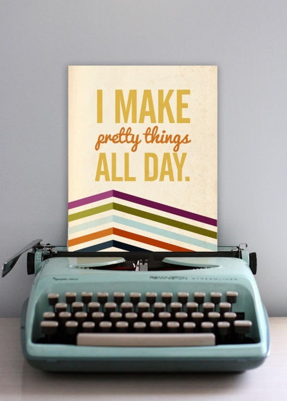 Pretty Things All Day Yellow Heart Art
