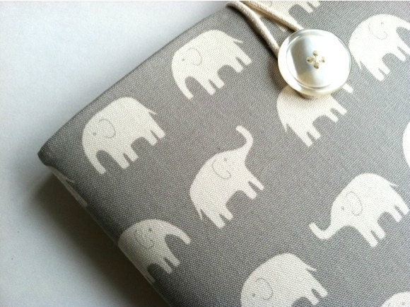 Cute iPad Sleeve iPad Case Padded Cover - Elephants