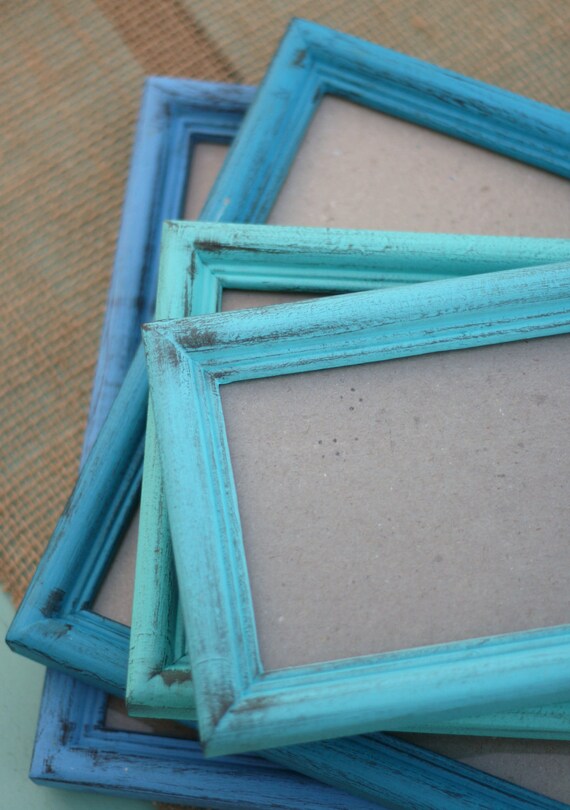 U PICK the colors Set of 4 Wedding Signs Frames Distressed Barn Wood Shabby Rustic Chic
