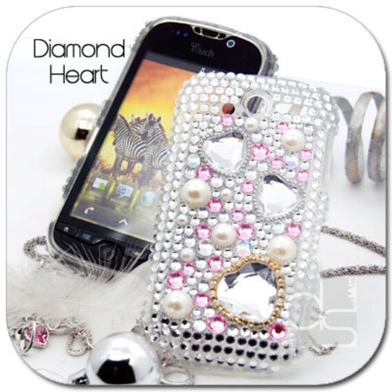  Touch on Mobile Mytouch 4g   Htc My Touch 4g Bling Case  Rhinestone Crystal