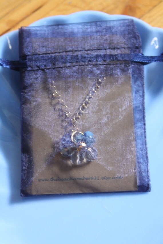 Black Friday and Cyber Monday Sales Ocean Tides Czech Glass Bead Necklace