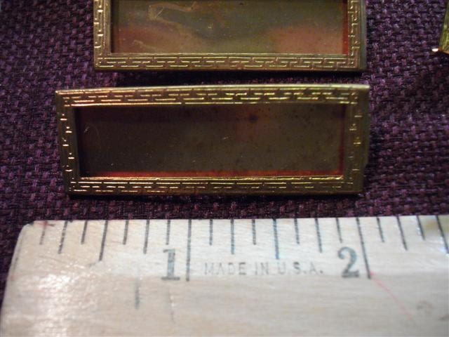 Grouping Of Vintage Brass Fraternal Name Plate Ribbon Hanger Pins