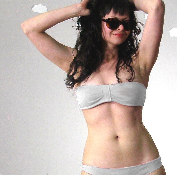 Eco Vintage inspired upcycled bikini