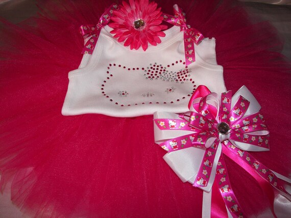 Hello Kitty Boutique Bling Tutu Set--Vibrant Pink and Full of Sparkle