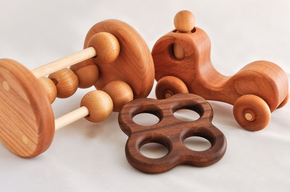 Baby's First Gift Set-Cherry Wooden Baby Toys