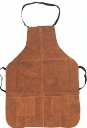 Pro Heavy Duty Leather Work Apron with Pockets -- Very Rugged