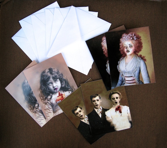 Zombie Series - Art Notecard Set, Pack of 6