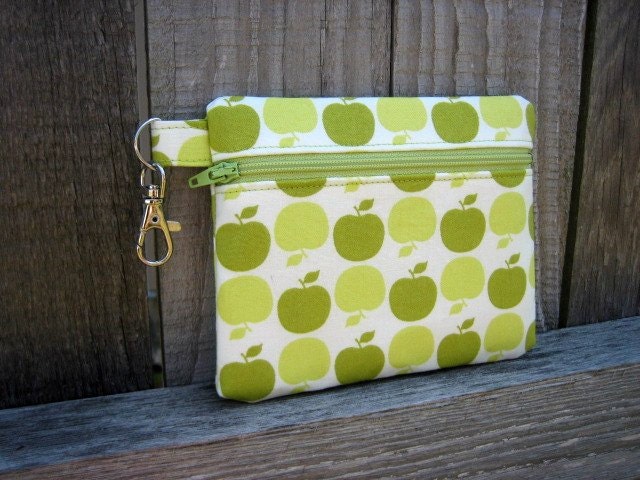 Zip Pouch - Green Apples