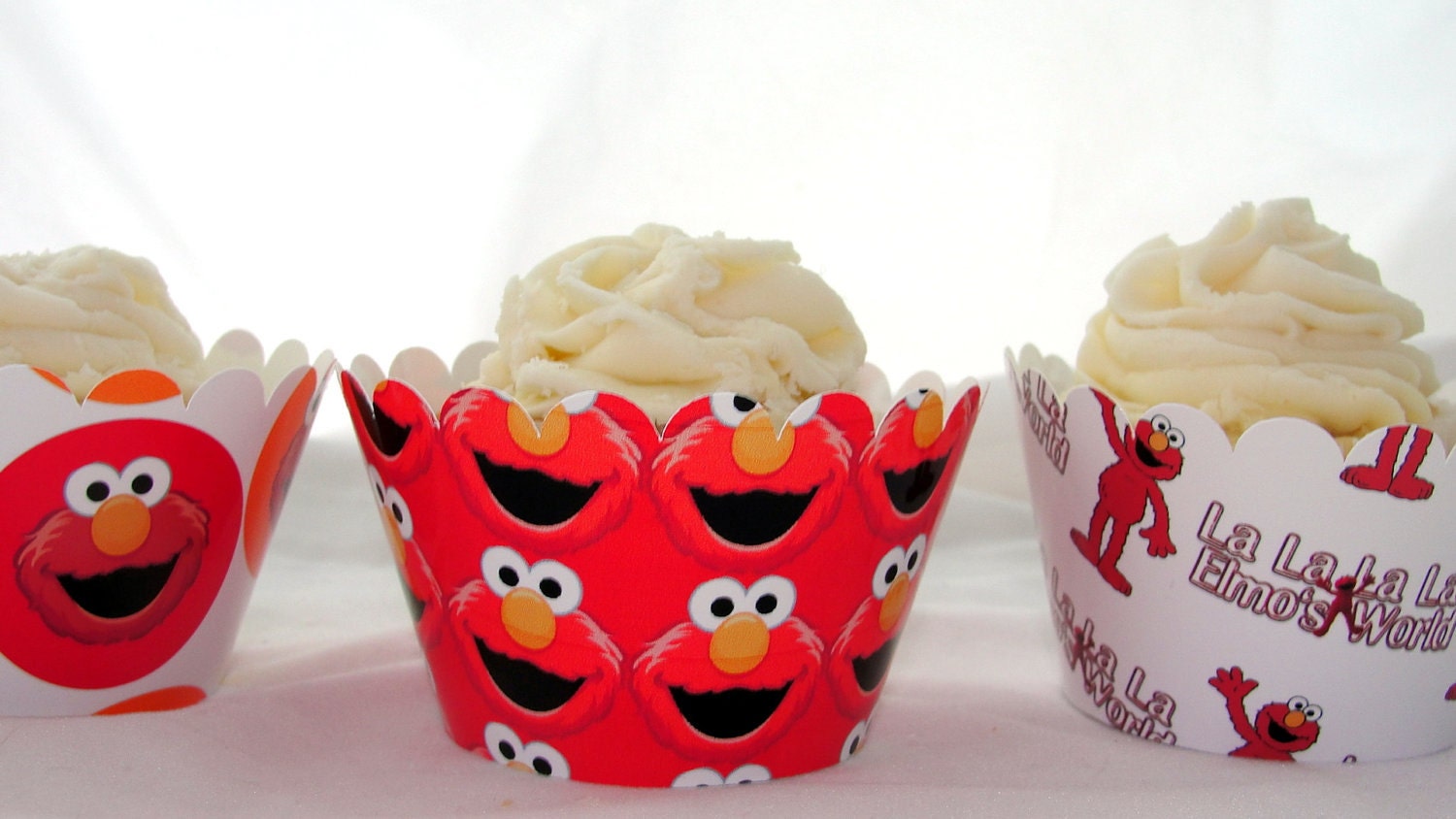 Elmo Inspired Cupcake Wrappers