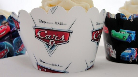 Cars 2  Cupcake wrappers
