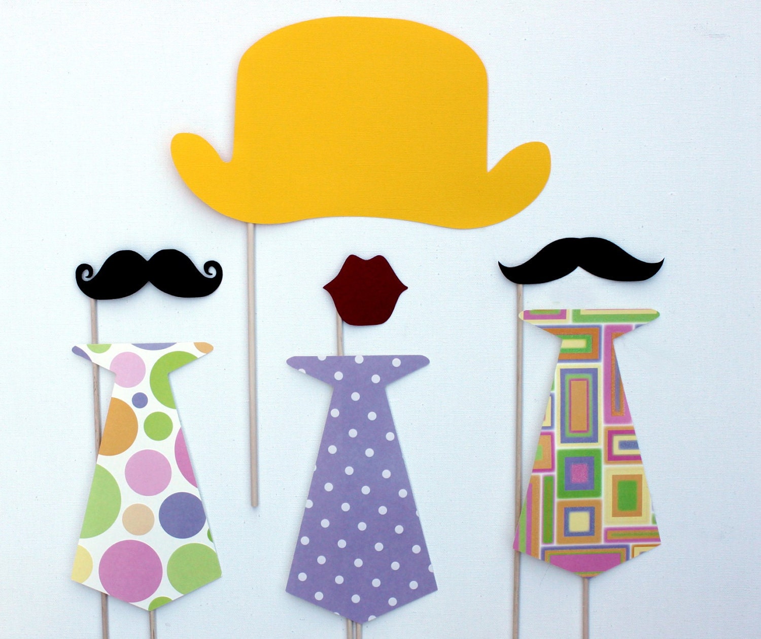 Photobooth Props on a Stick - Clowning Around