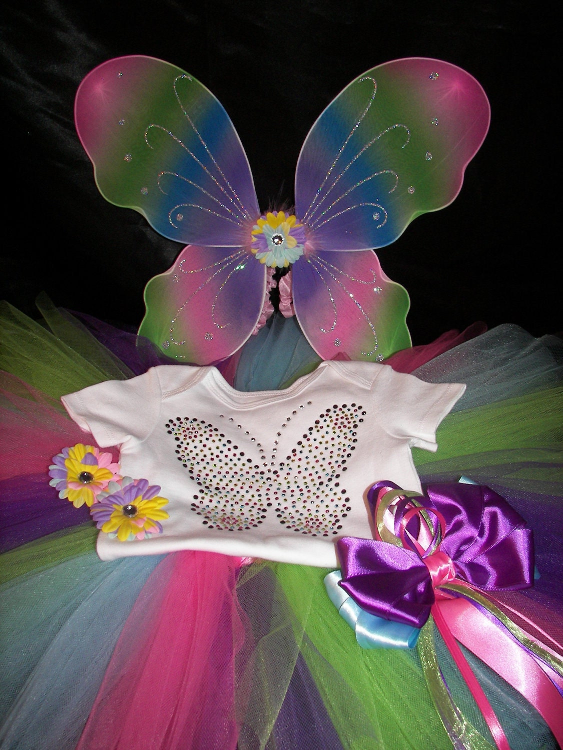 Butterfly Fairy Boutique Bling Tutu Set--Unique and Colorful