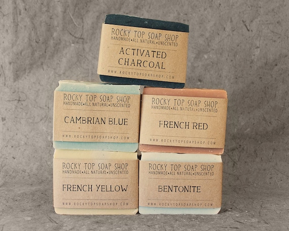 Detox Soap Set - Natural Soap, Handmade Soap, Unscented Soap, Cold Process Soap