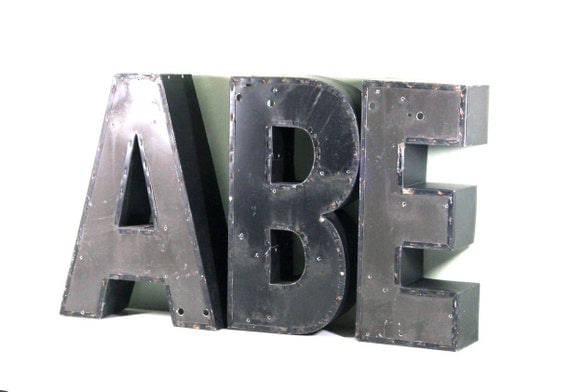 Large Vintage Sign Letters