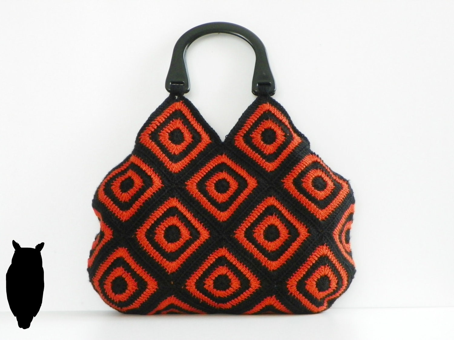 NzLbags Новый - Хэллоуин афганской сумка вязание крючком, сумки - Сумка Nr-0196