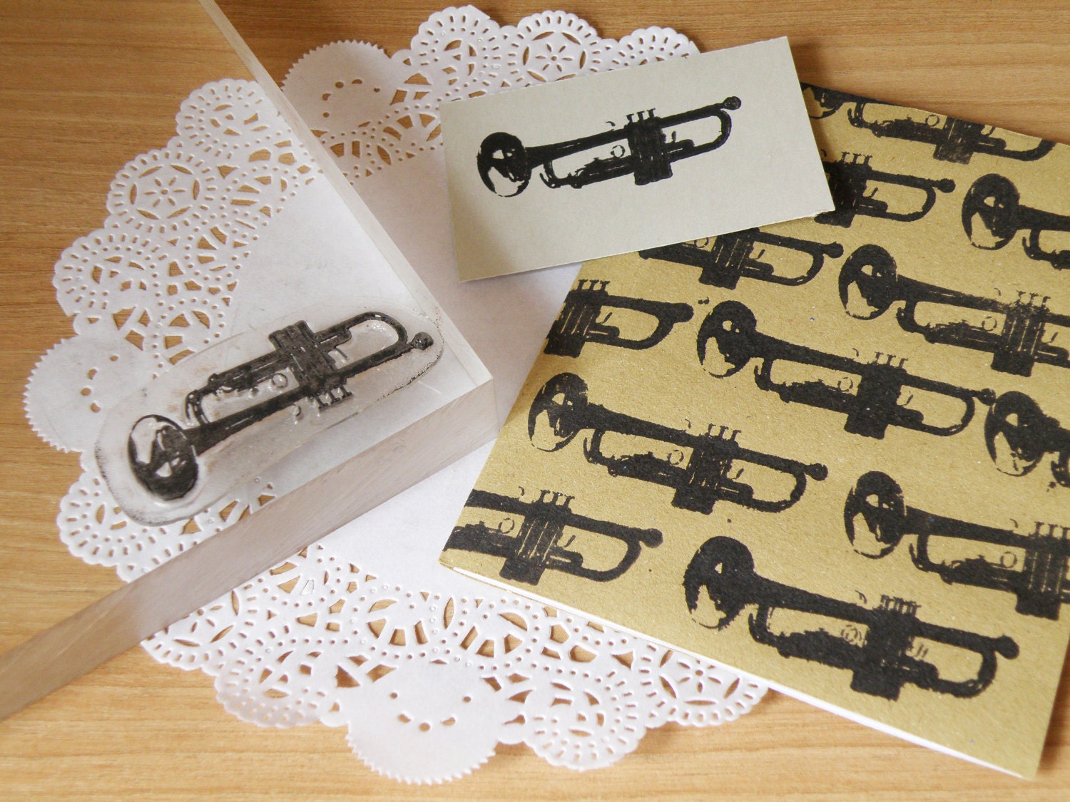 Trumpet clear stamp