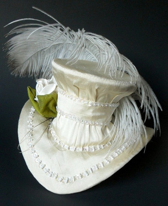 Ivory Mini Top Hat Bridal Fascinator