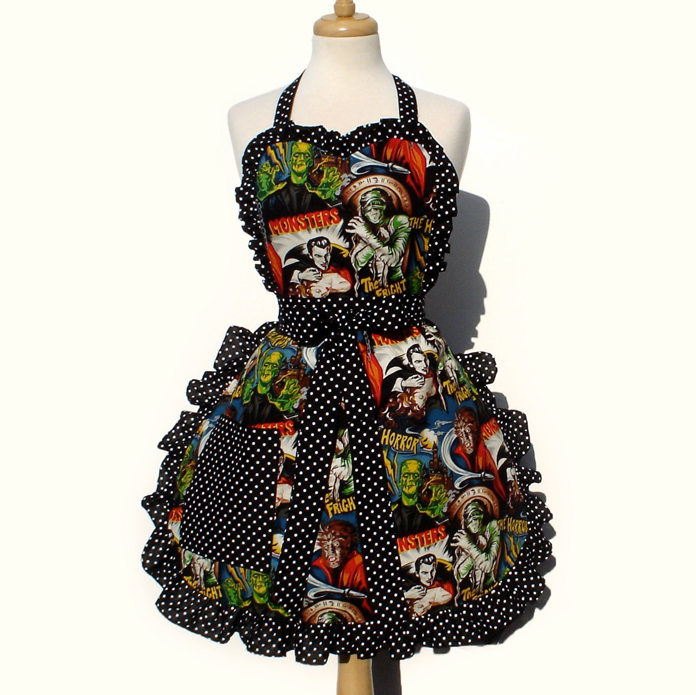 Ready To SHIP Hollywood Monster Apron Deluxe