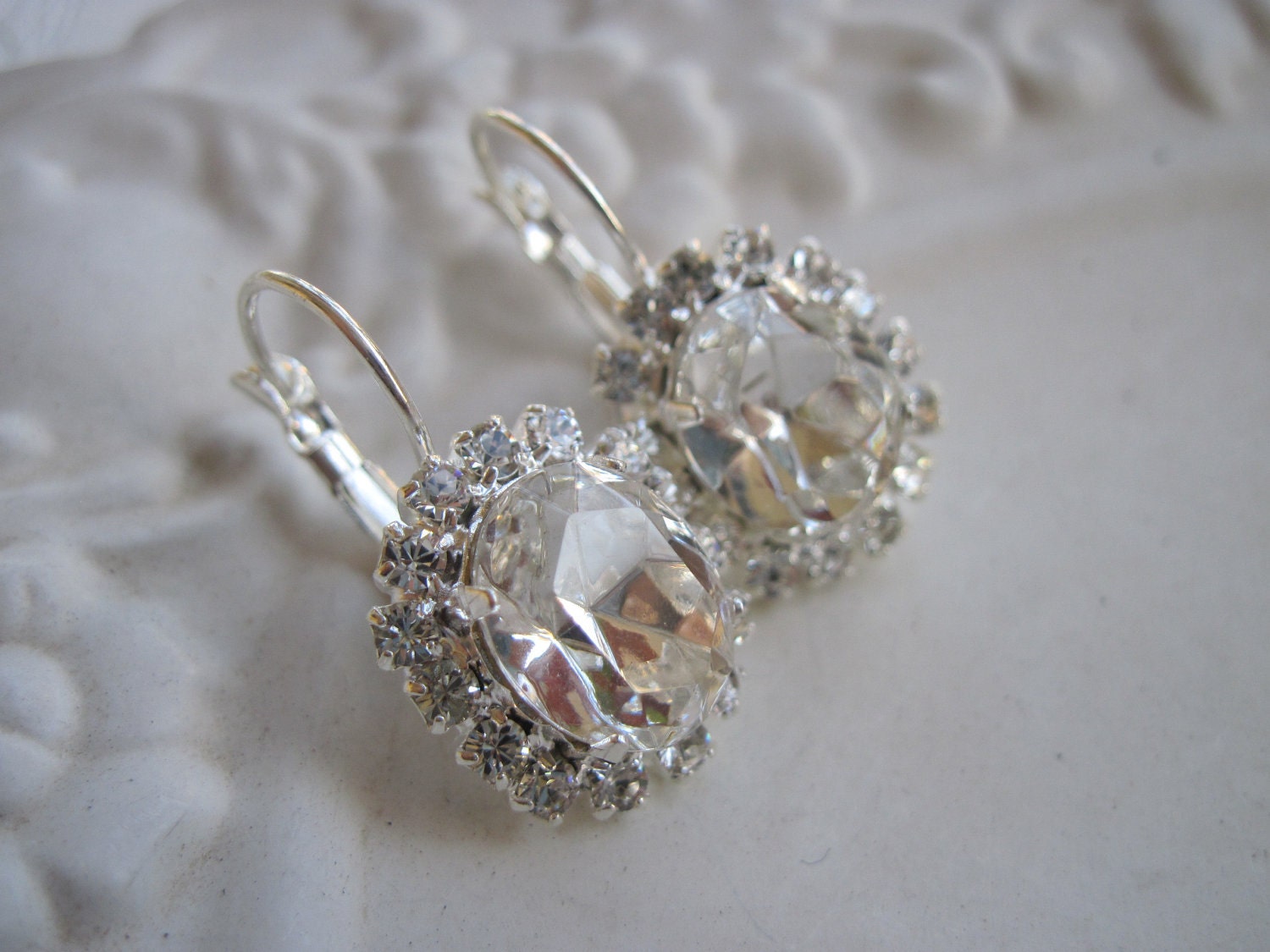 Swarovski Crystal Clear Diamond Earrings