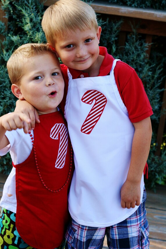 Child Sized Candy Cane Apron